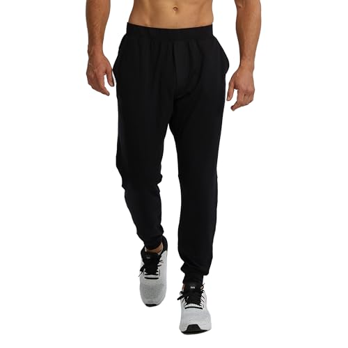 TYR Men's Ultrasoft Midweight Terry Jogger, Black, XX-Large