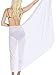 LA LEELA Women's Bikini Sarong Cover up Wraps One Size Solid White