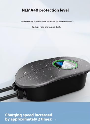 Smart EV Charger | Wall Mounted | 22kW, 3-Phase, GBT | Wi-Fi Enabled | RFID Access | 5m Cable | Waterproof | LCD Display | 32A, 400V AC | for BYD, VW ID.4/ID.6, Rox, Leopar