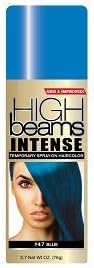 Intense Temporary Spray on Hair Color, Headbangin Blue #47, 2.7 Ounce by high beams [Beauty]