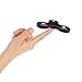 wisdomspot Fidget Spinner Toy Stress Reducer Perfect for ADD, ADHD, Anxiety and Autism Adult Children for Killing Time, Black