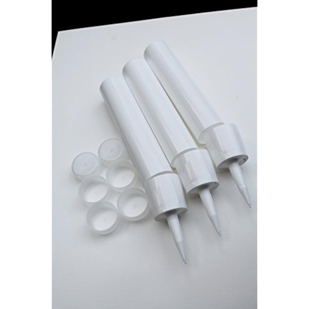 Reusable Empty Caulk Tube REFILLABLE CAULKING Cartridge 10 Oz. 3 Pack
