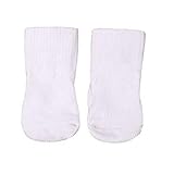 Dengguoli 10 Pairs Little Girl Doll Socks for 18 inch / 43 cm Doll (White)