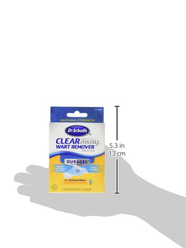 Dr. Scholl's Duragel Clear Away Wart Remover, 12 Medicated Discs & 9 Cushions