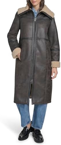 Levi's Women's Faux Shearling Moto, Molasses, X-Small at Amazon