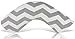 Luna Lullaby Bosom Baby Nursing Pillow, Chevron Grey