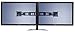 DoubleSight Dual Monitor Flex Stand Fully Adjustable Height Tilt Pivot Free Standing VESA 75mm/100mm up to 24