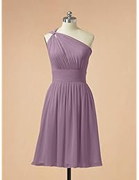 Alicepub Vestidos de dama de honor de gasa corto vestido de fiesta vestido de noche
