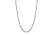 Thin Black 2mm Stainless Steel Curb Chain Necklace - Choose 18