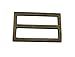 Ailisi Metal Bronze Rectangle Buckle with Fixed Bar 1.5