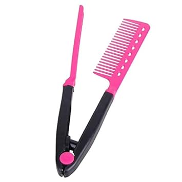 Buy 3nh 1pchair Comb V Type Hair Straightener For Women Men Hair