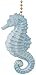 Clementine Designs Sparkling Blue Seahorse Ceiling Fan Pull Decorative Light Chain