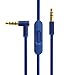 Tobysome Replacement Solo Audio Cable Cord Wire with in-line Microphone and Control Compatible with Beats Headphones Solo, Studio, Pro, Detox, Wireless, Mixr, Executive Headphones(Blue)