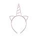 XIMA 12pcs Unicorn Girls Headbands Children Plastic Hairbands Headwear Hair Accessory for Party Decorations(Spring color-Unicorn)