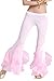 ZLTdream Women's Belly Dance Crimping Bottom Bell Pants Crystal Cotton