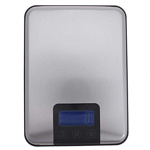 Digital Kitchen Scale Multifunction Food Scale, Miya 15G/1g Touch Button Electronic Scale Ultra Slim with LCD Display 33lb/15kg Precision Baking & Cooking Scale Stainless Steel Cooking Measure Tools