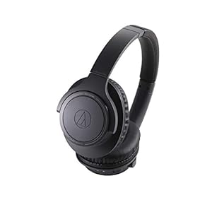 Audio Technica ATH-SR30BTBK Sound Reality Bluetooth Wireless Over-Ear Headphones with Microphone (Black)