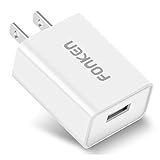 FONKEN Quick Charge 3.0, 18W USB Wall Charger Adapter with Smart IC for Compatible Samsung Galaxy S7 S6 Edge, Note 5/4, LG G5 V10, Nexus 6,HTC 10, Qualcomm Certified, Comply with UL 60950-1 (White)