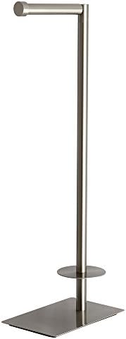 Kingston Brass Cc8008 Claremont Freestanding Toilet Paper Holder 2234Inch Satin Nickel