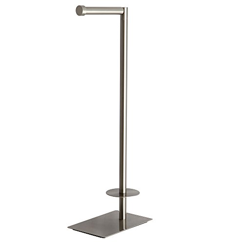 Kingston Brass Cc8008 Claremont Freestanding Toilet Paper Holder 2234Inch Satin Nickel