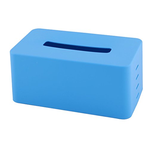 uxcell Plastic Living Room Rectangle Tissue Napkin Paper Box Case Holder Organizer Blue