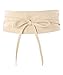 KRISP Womens Obi PU Leather Waist Belt, Cream (14987), One Size, 14987-CRM-OS