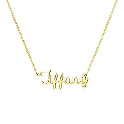 Awegift Women Jewelry Name Necklace Big Initial