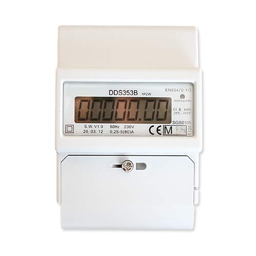 OCS.tec MID DIGITAL WATTMETER S0 IMPULSE & RS485 MODBUS ENERGY METER kWh DIN-RAIL ZW4