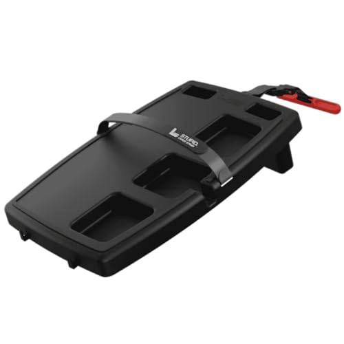 STUPID Auto-Tablett – klassisches Auto-Tablett – ultimativer Auto-Organizer & mobiles Büro – inklusive 2 elastischen Gurten – Schnellverschluss-Sitzanker – Midnight Mayhem