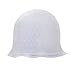 Highlighting Silicone Cap with Hook, Amariver Reusable Hair Color Salon Dye Silicone Caps with Metal Hook Needle Frosting Tipping Tools for Dyeing Highlighting Hair, White