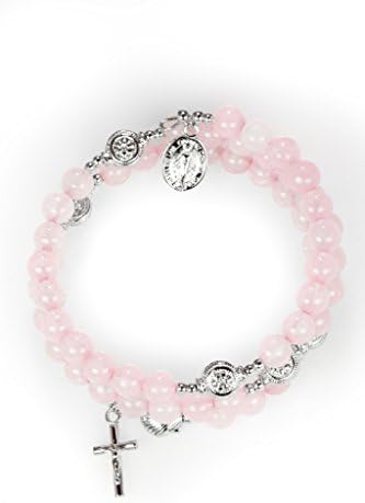 Rose Quartz Full Rosry Wrap Bracelet