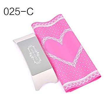 Shopmeeko UniqusNail Art Tips Practice Silicone Table Cover Mat Pad Point Lace Printing Polish Polish Gel UV Washable Foldable with Hand Pillow Color 025C