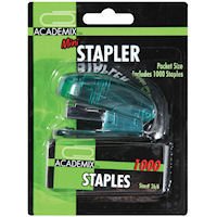 AcademixTop Quality  Pocket Size Standard Stapler, 1000 Staples Included 