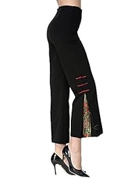 Bitablue para dama Chino Trditional sabor pantalones con Triple rana cierres