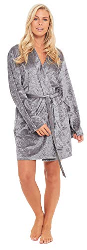 Ladies Crushed Velvet Kimono Wrap 