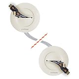 Echogear In-Wall Cable Management Kit - Cable Hider Conceals Low Voltage Cords - Includes 2 Pass Through Grommets, Locking Brackets, and Hole Saw Drill Attachment