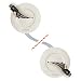 Echogear In-Wall Cable Management Kit - Cable Hider Conceals Low Voltage Cords - Includes 2 Pass Through Grommets, Locking Brackets, and Hole Saw Drill Attachment