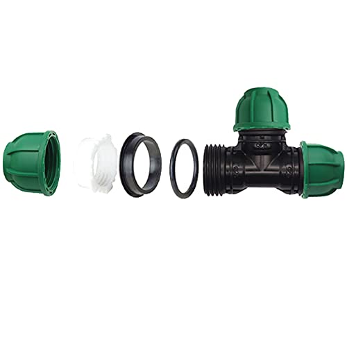 MOGADEE PE Rohr 25mm Gelenk, Sprinklersystem Zubehör, Verschraubung Rohre Zubehör, Verschluss Stück für Verlegerohr… – Bild 4