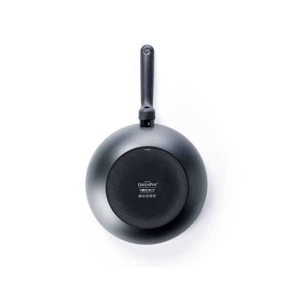 GreenPan-Wok-Nin-Stick-Toxin-Free-Ceramic-Open-Wok-Induction-Oven-Safe-Cookware-28-cm-Black GreenPan Torino Healthy Ceramic Non-Stick 28 cm/3.6 Litre Wok, PFAS Free, Induction,Black