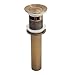 Beelee Antique Brass Pop Up Sink Drainer with overflow