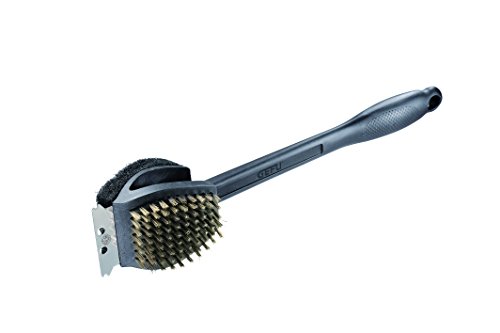GEFU BBQ Premium Barbecue Stainless Steel 3 in 1 Grill Brush, 15