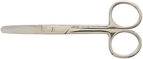Integra Miltex Vantage V95-22 Stainless Steel Mid Grade Operating Scissor with Blunt-Blunt Points Tip, Straight Blade, 4.5" Length