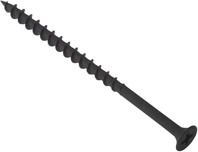 ForgeFix Drywall Screws Coarse Thread 4.2 x 65mm Black Phosphate Box 100
