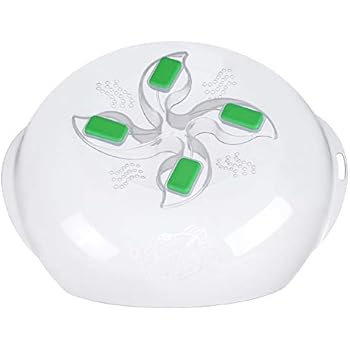 Microwave plate cover with Magnetic, new Microwave Lid prevent splatter cover, BPA-free Certified,11.5 Inches, Plate Serving Cover with steam vent, ZFITEI(Green)
