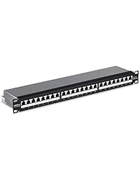 Trendnet 8 puertos Cat5 5e sin blindaje   Soporte de pared o panel de conexión Rackmount, Negro