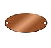 Stamping Blanks, Oval Copper Tags, 2-9/16