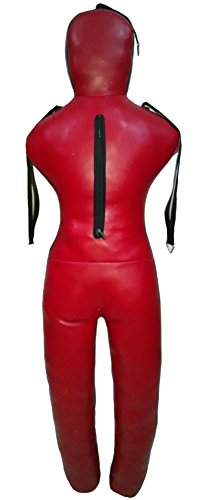 QUADRO MMA Martial Arts Grappling Dummy Red Jiu Jitsu Punching Bag With Hanging Strap - 59 inches