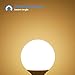 TORCHSTAR G25 LED Globe Light Bulbs, Dimmable, 2700K Soft White, Vanity Light Bulb, UL & Energy Star Listed, E26 Base, Pack of 6