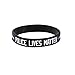 Thin Blue Line Police Officer Awareness Silicone Band 7.5
