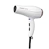 Conair 1875W Double Ceramic Hair Dryer, White/ Rose Gold, Pack of 1